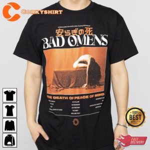 Bad Omens Tracklist Peace Of Mind Concert T-Shirt