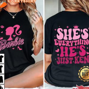Barbie Movie 2023 Shirt Shes Everything Hes Just Ken Barbie Sweashirt Barbie Hoodie For Girls Come On Lets Go Party Birthday Gifts