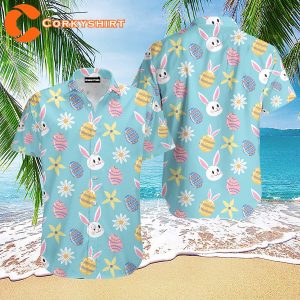 Beach Shirt Bunny Love Egg Happy Easter Day Hawaiian Shirt