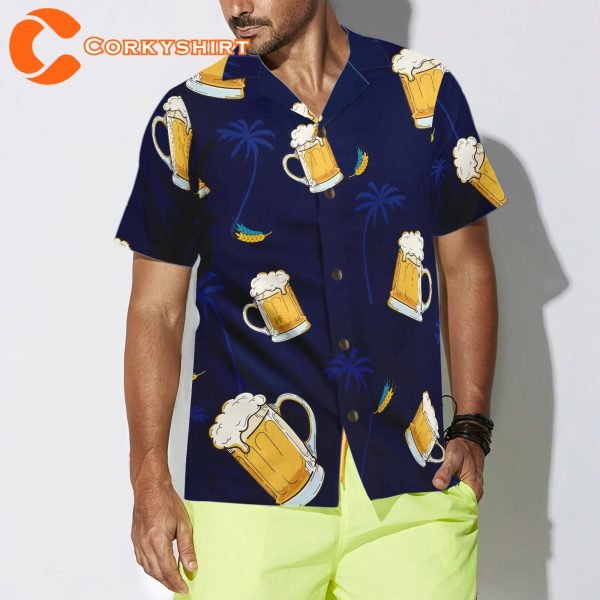 Beer Blue Summer Hawaiian Shirt