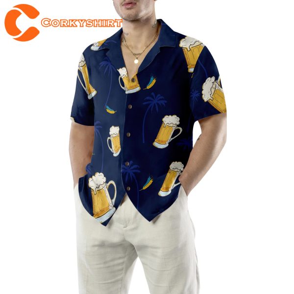 Beer Blue Summer Hawaiian Shirt