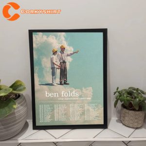 Ben Folds Music Tour 2023 Home Decor Poster