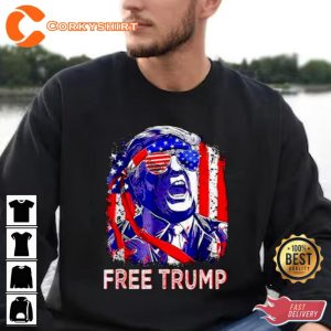 Best Free Donald Trump 4th Of July Day T-Shirt