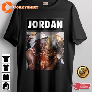 Best Michael Jordan Championship Trophy NBA Moments T-shirt