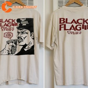 Black Flag 80s Music Damage Album  Promo T-Shirt