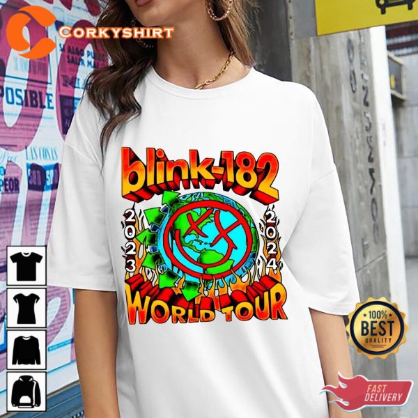 Blink 182 The World Tour 2023 2024 merch T-Shirt