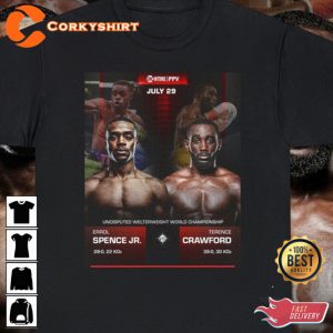 Boxing Lover Errol Spence Jr Vs Terence Crawford Fans Club Tribute T-Shirt