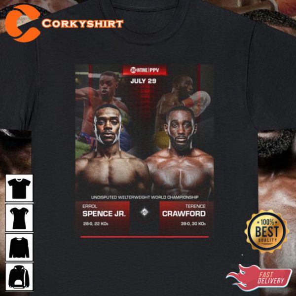 Boxing Lover Errol Spence Jr Vs Terence Crawford Fans Club Tribute T-Shirt