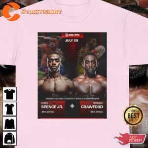 Boxing Lover Errol Spence Jr Vs Terence Crawford Fans Club Tribute T-Shirt