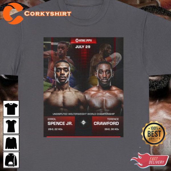 Boxing Lover Errol Spence Jr Vs Terence Crawford Fans Club Tribute T-Shirt