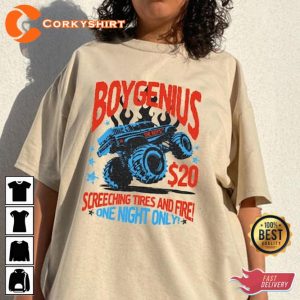 Boygenius ReSET Tour 2023 Screeching Tires And Fire Graphic T-Shirt