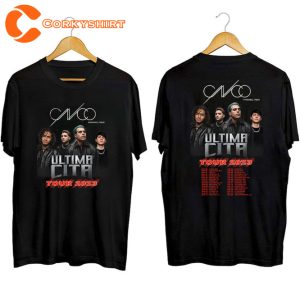 CNCO Ultima Cita Farewell Tour 2023 Concert Gift For Fans Unisex T-Shirt