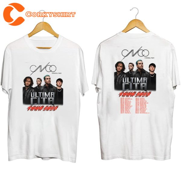 CNCO Ultima Cita Farewell Tour 2023 Concert Gift For Fans Unisex T-Shirt