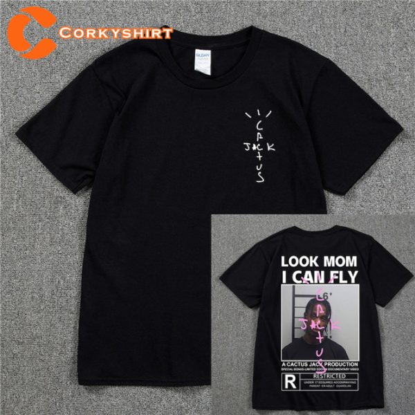 Cactus Jack Look Mom I Can FLY Travis Scott ASTROWORLD T-Shirt