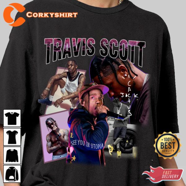 Cactus Jack Rodeo Desert Sunset Travis Scott Fans Club T-Shirt