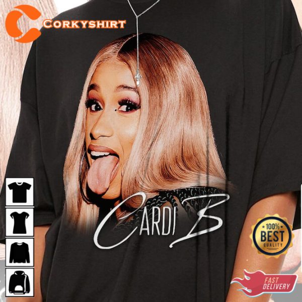 Cardi B Rap Concert 2023 Hiphop Unisex Gift Bootleg T-Shirt