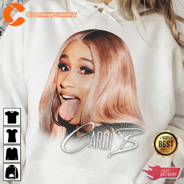 Cardi B Rap Concert 2023 Hiphop Unisex Gift Bootleg T-Shirt