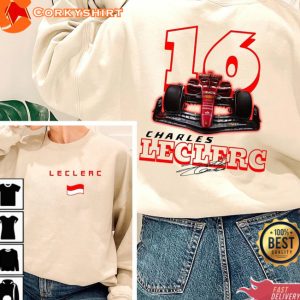 Charles Leclerc Formula One F1 Two Sides T Shirt