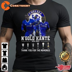 Chelsea N Golo Kante 2016 2023 Thank You For The Memories T-Shirt
