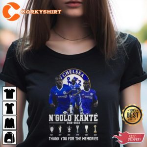 Chelsea N Golo Kante 2016 2023 Thank You For The Memories T-Shirt
