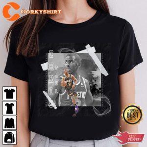 Chris Paul Basketball Paper Poster Vintage Inspired T-Shirt
