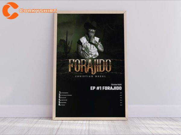 Christian Nodal Forajido Album Cover Poster