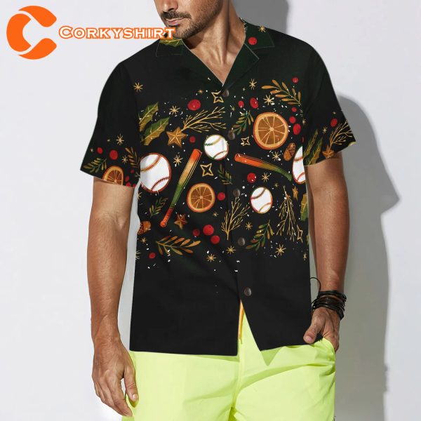 Christmas Baseball Pattern Hawaiian 2023 Shirt