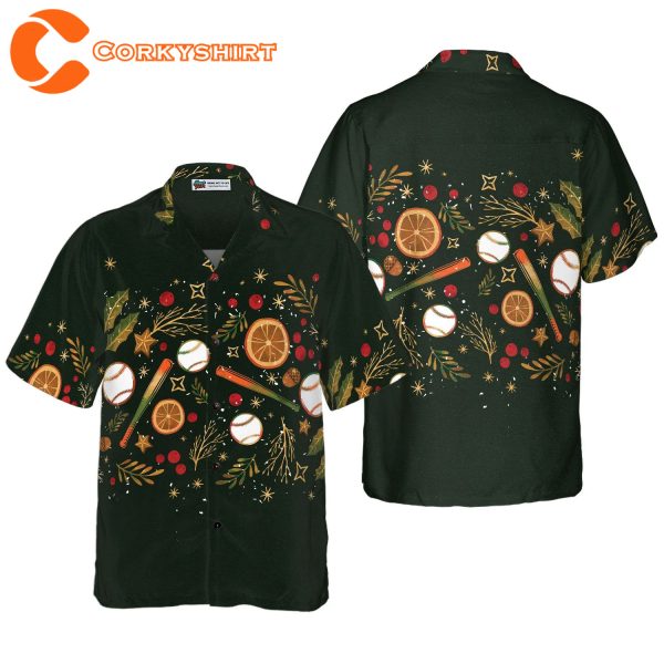 Christmas Baseball Pattern Hawaiian 2023 Shirt