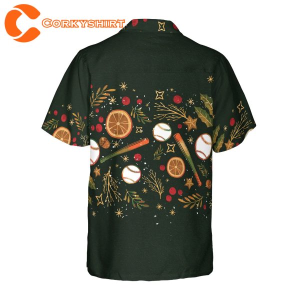 Christmas Baseball Pattern Hawaiian 2023 Shirt