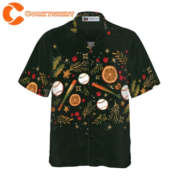 Christmas Baseball Pattern Hawaiian 2023 Shirt