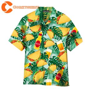 Cinco De Mayo Tacos Beer Fiesta Tropical Aloha Hawaiian Shirts For Men