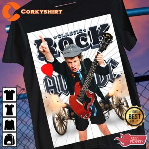 Classic Rock ACDC Metalica Poster Designed T-Shirt