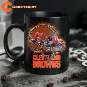 Cleveland Browns Spider Man No Way Home Ceramic Mug