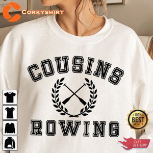Cousins Rowing North Carolina Perfect for Beach Days Family Bonding T-Shirt