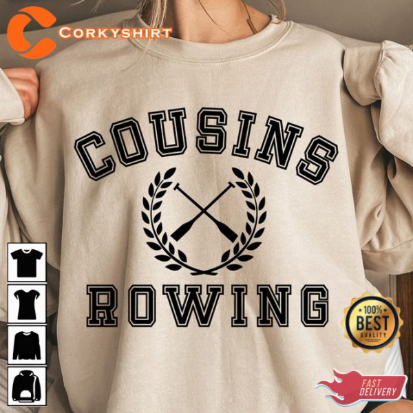 Cousins Rowing North Carolina Perfect for Beach Days Family Bonding T-Shirt