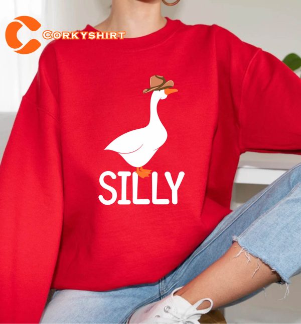 Cowgirl Duck Silly Goose Gift For T-Shirt