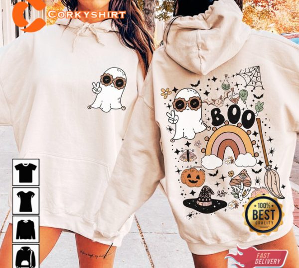 Cute Boo Halloween Sublimation Kid Shirt