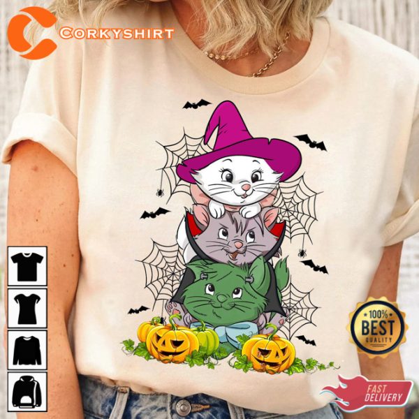 Cutie The Aristocats Marie Toulouse Berlioz Halloween T-Shirt