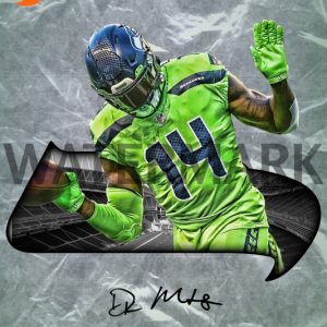 DK Metcalf Seattle Seahawks NFL Poster Art