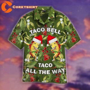Dabbing Taco Bell Christmas Hawaiian Shirt