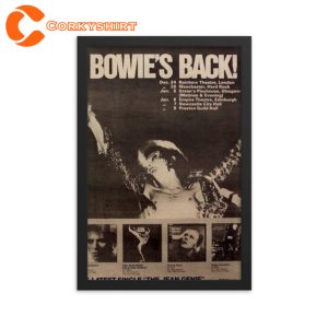 David Bowie Vintage Aesthetic Poster Living Room Decor Rock Lover GiftMusic