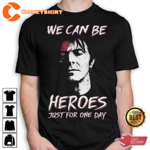 David Bowie We Can Be Heroes Unisex Fans T-Shirt
