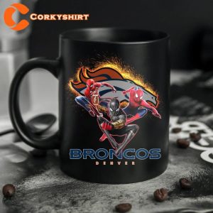 Denver Broncos Spider Man No Way Home Ceramic Mug