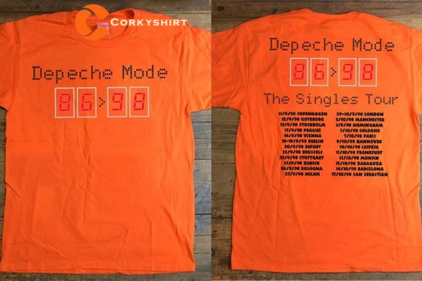 Depeche Mode The Singles Tour 86-98 T-Shirt