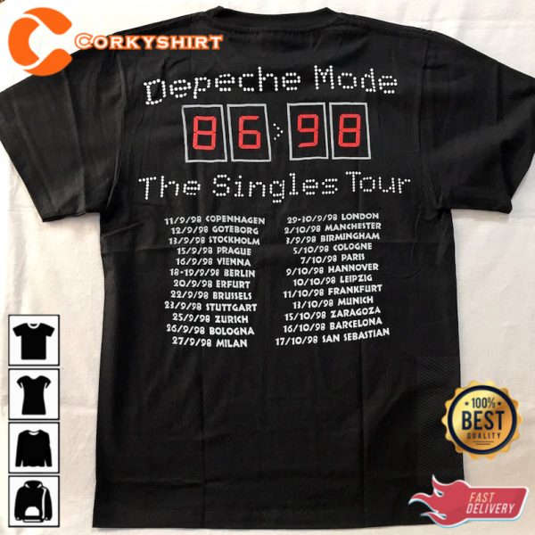 Depeche Mode The Singles Tour 86-98 T-Shirt