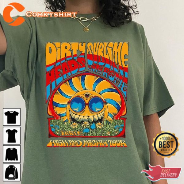 Dirty Head Sublime Music  Tour 2023 T-Shirt