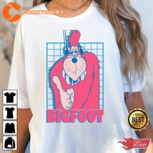 Disney Bigfoot Grid Goofy Movie T-Shirt