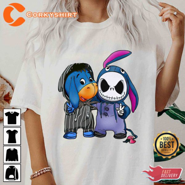 Disney Eeyore And Jack Skellington Costume Best Friends T-Shirt