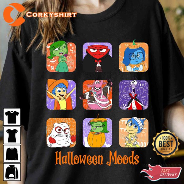 Disney Inside Out Characters Halloween T-Shirt