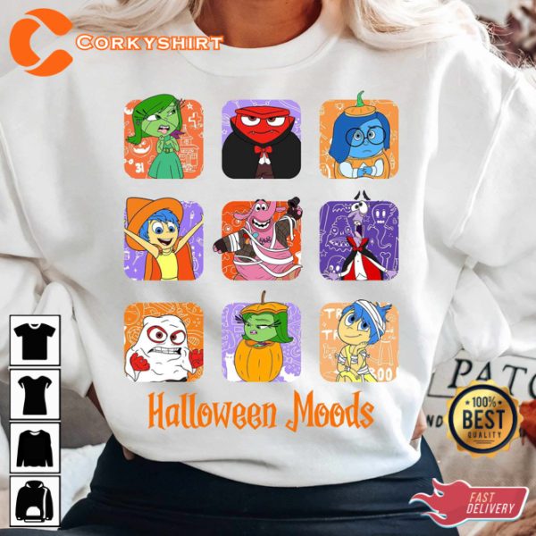 Disney Inside Out Characters Halloween T-Shirt